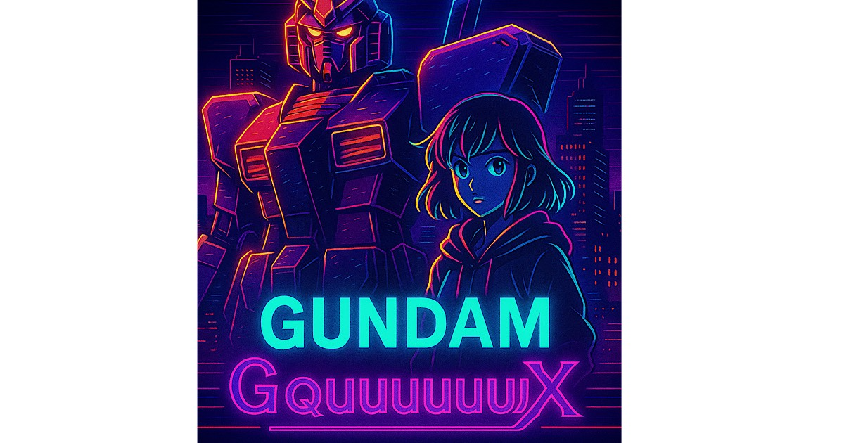 TVアニメ『機動戦士Gundam GQuuuuuuX（ジークアクス）』のキービジュアル。ジオン勝利のIF世界を描く新時代ガンダム作品。